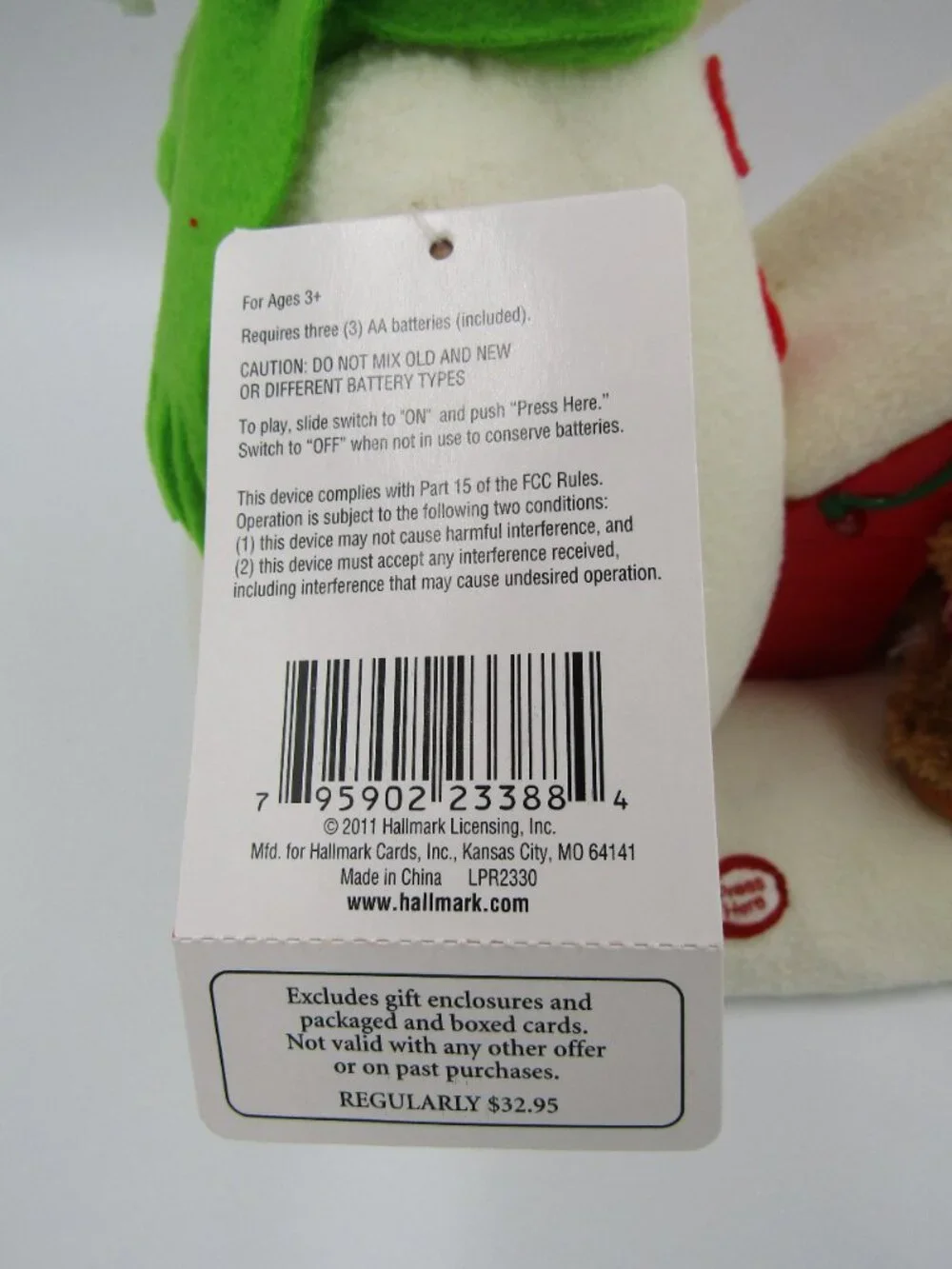 NWT Hallmark Jingle Pals 2011 Deck the Halls Duo Snowman & Dog in Doghouse